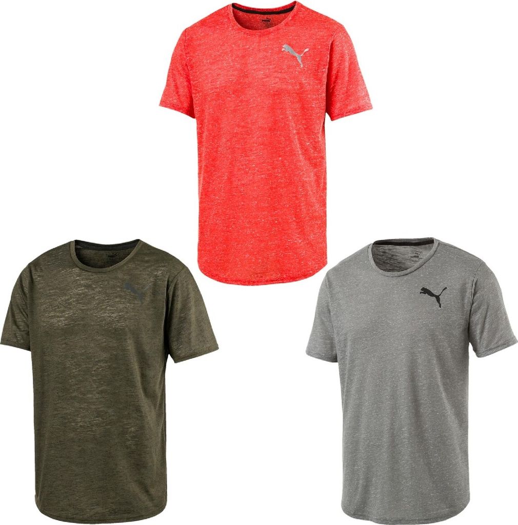 Puma Dri-Release Fitness T-Shirt Herren, Größe:S, Farbe:Grau