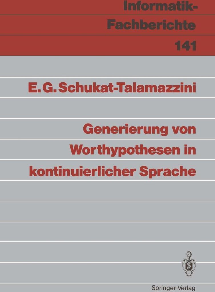 Generierung von Worthypothesen in kontinuierlicher Sprache