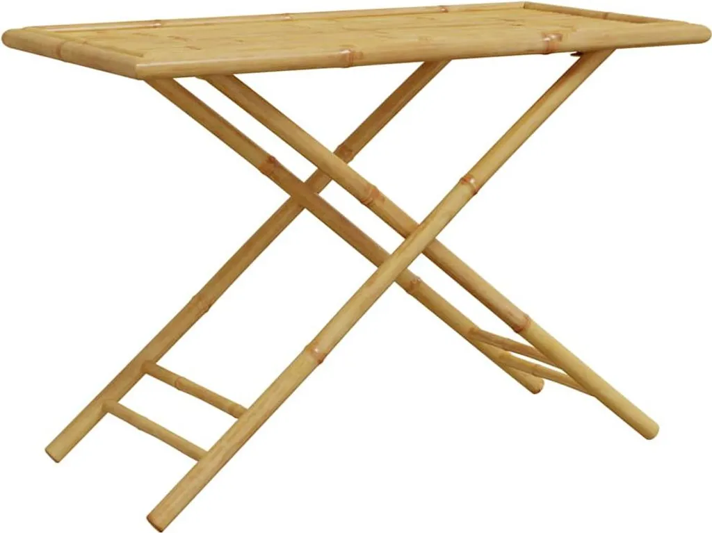 Tavolo Pieghevole Bambù 110x55x75 cm | Arredo Outdoor Salvaspazio