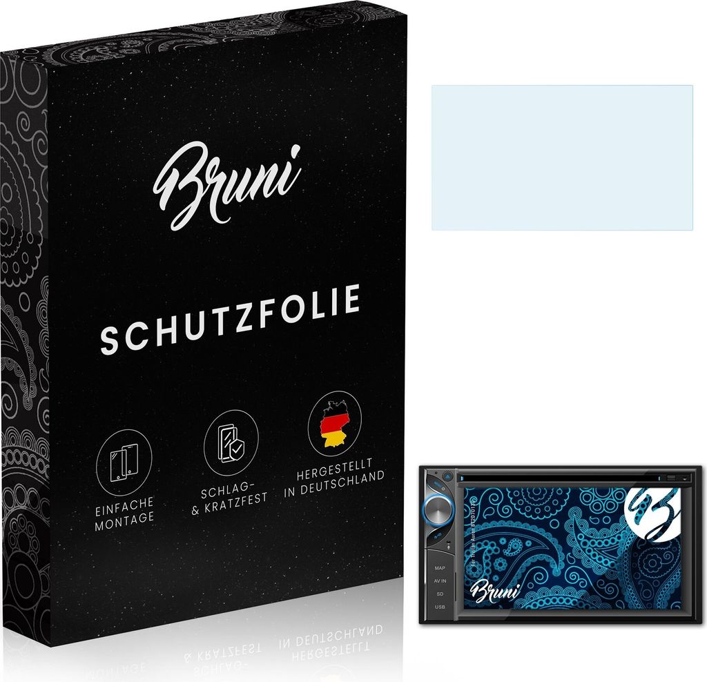 Bruni Basics-Clear 2x Schutzfolie kompatibel mit Tristan Auron BT2D7013C Folie