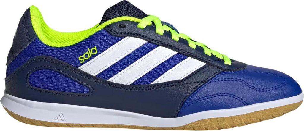 Adidas Super Sala Competition III IN Indoor Kinder Fußballschuhe Hallenschuhe Sportschuhe blau/weiß/gelb JR5401, Schuhgröße:37 1/3 EU