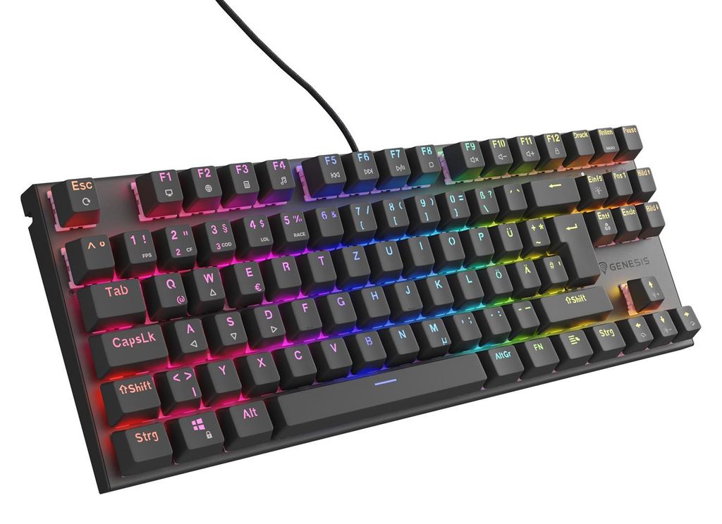 Genesis Gaming Tastatur THOR 303 TKL silent kabelgeb. (DE) Produktbild 