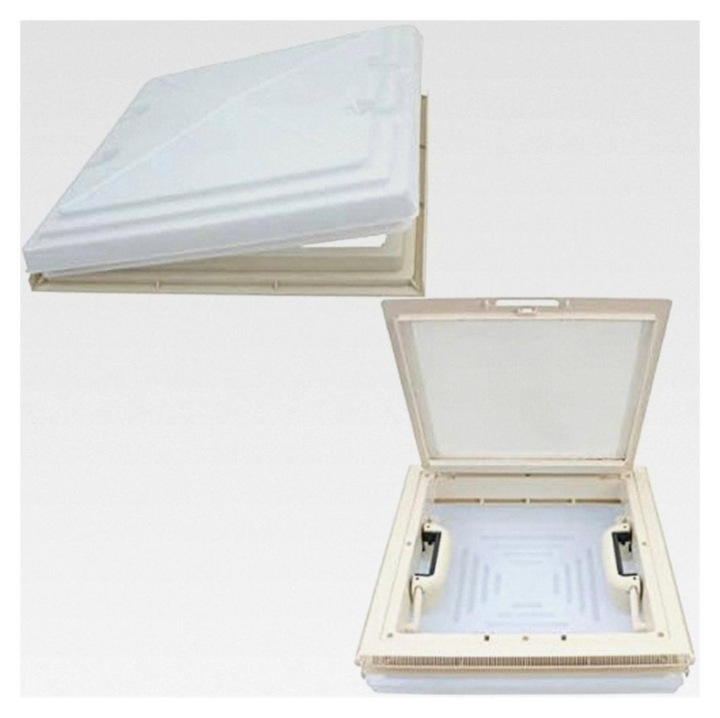 Dachluke Dachfenster Dachhaube 40 x 40 cm für Wohnwagen und Wohnmobil, geeignet für Dachstärken von 42-70 mm