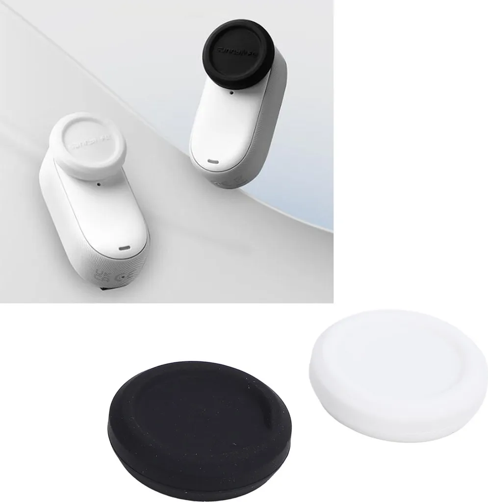 Copriobiettivo Silicone per Insta360 GO 3S - Set 2 Pezzi Anti-Urti - 3