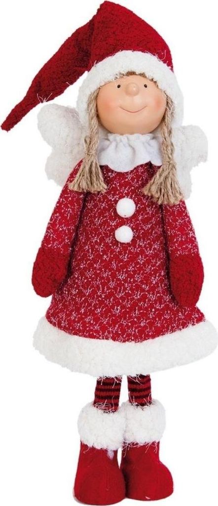 Clayre & Eef POP Engel 53cm Weihnachten Figur Dekoration Puppe