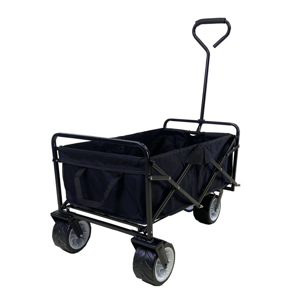 Bollerwagen – schwenkbare breite Räder – stabiles Gestell – Produktbild 