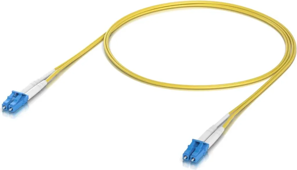 Fibre Optique Ubiquiti OS2 LC-LC 1m Jaune Très Faible Latence (Pack 50)