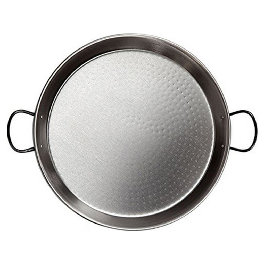 Polierte Stahl-Paella für Induktion und Glaskeramik ø32cm (5 Personen). Vaello