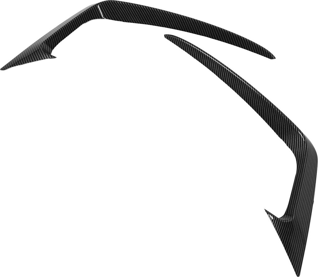 2PCS Frontschürze Seite Vent Splitter Links Rechts Verschleißfeste Spoiler Trim für Fiesta ST MK6 2012 zu 2017 Carbon Faser Stil