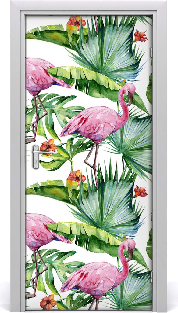 Tulup Türaufkleber 95x205 cm Dekorative Aufkleber Selbstklebend Wasserdichte Tapete Abnehmbar Schlafzimmer Wohnzimmer Wohnkultur - Blätter und Fl...