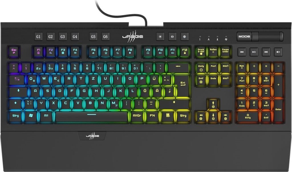 uRage Gaming-Tastatur Exodus 900 Mechanical, blaue Switches