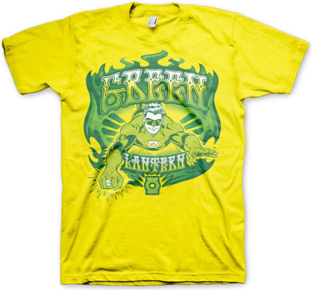 Green Lantern / Green Fire T-shirt - X-Large - Yellow