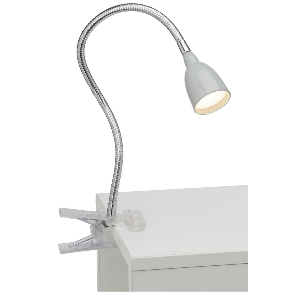 Grijze bureaulamp Anthony met klem Productafbeelding 