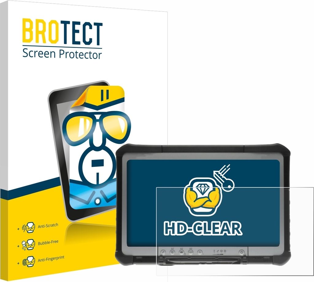 Für Panasonic Toughbook CF-D1 Schutzfolie BROTECT Displayschutz Display Schutz Folie Klar Transparent