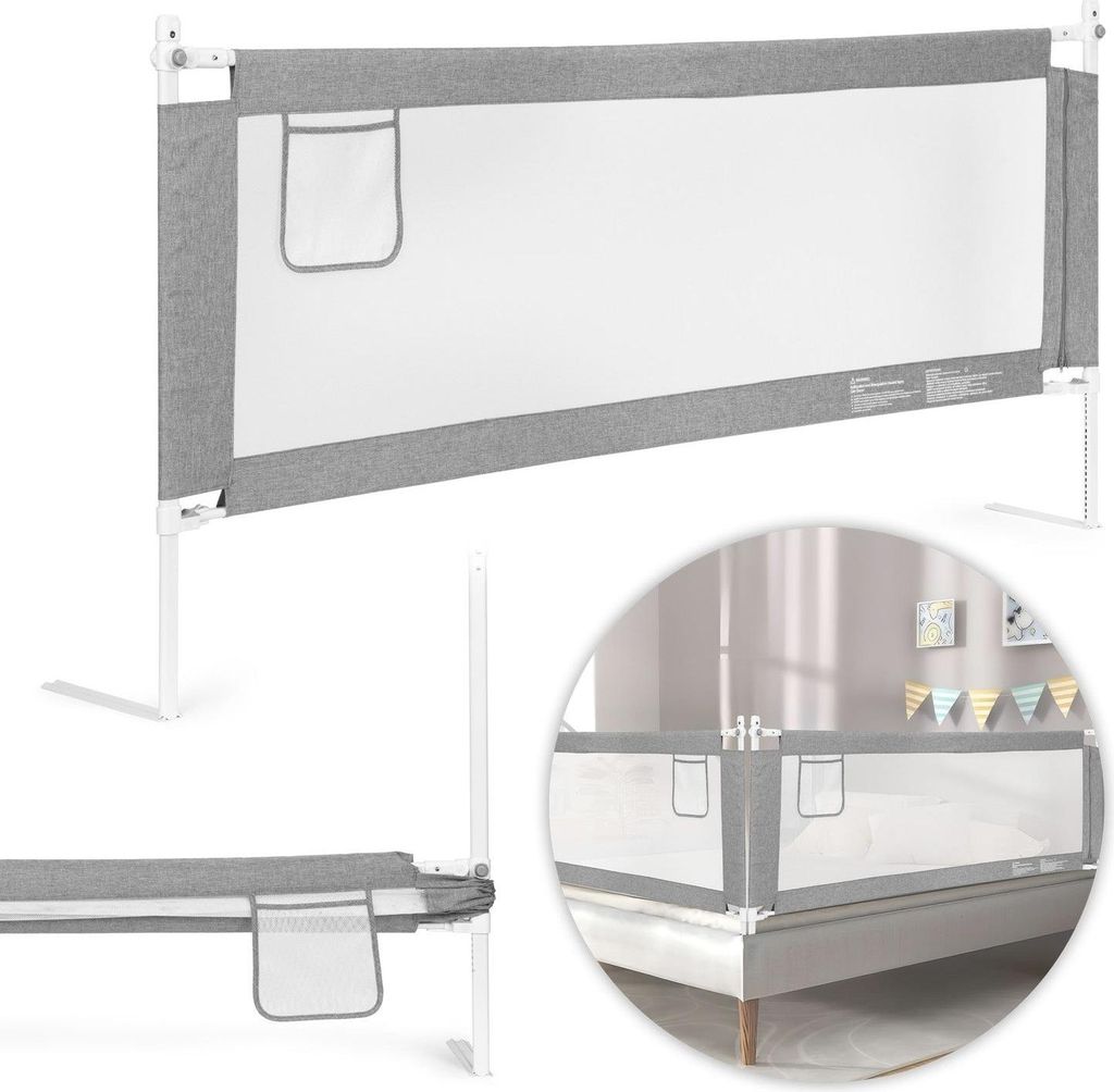 Bettschutzgitter, 180 cm, Schutzbarriere für Kinder, ECOTOYS