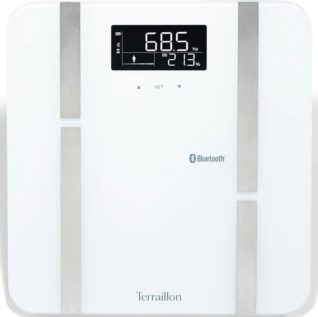 Pèse-personne X-LINE Bluetooth Ultraslim 18 mm - Balance connectée noire