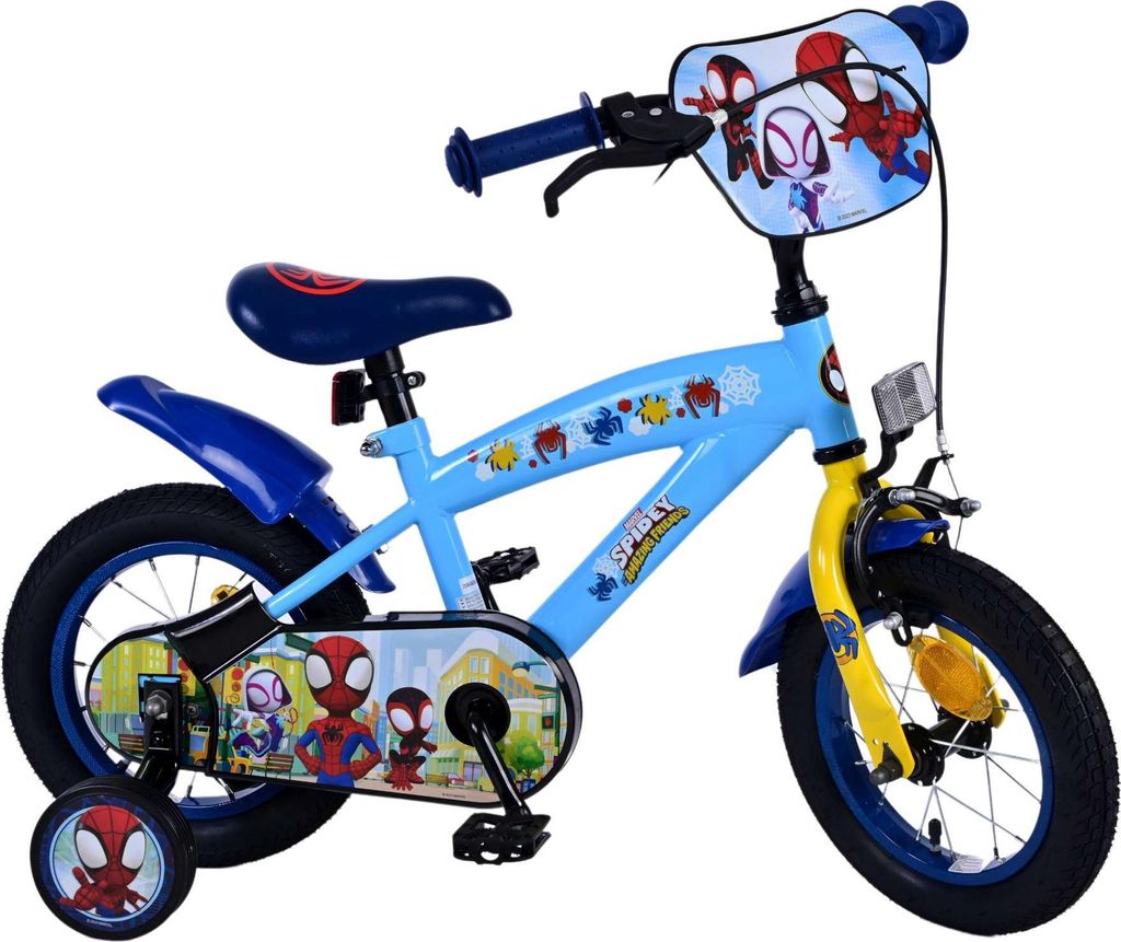 Bicicletta per bambini Spidey - ragazzi - 12 pollici - blu Immagine del prodotto 
