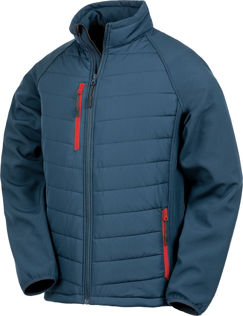Result - "Compass" Softshelljacke für Damen BC4785 (S) (Marineblau/Rot)