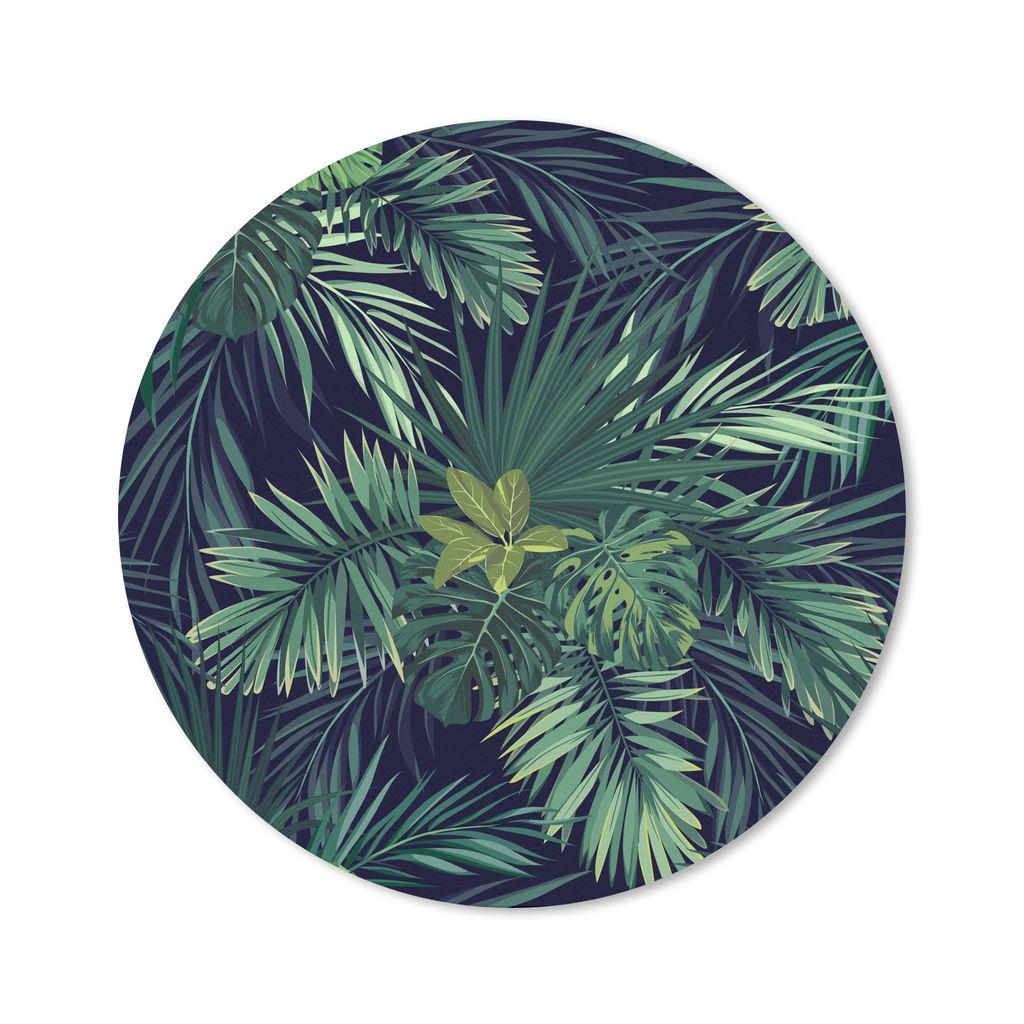 MuchoWow Mauspad Mousepad Dschungel - Muster - Laub - Jungen - Mädchen - Kinder 40x40 cm - Mousepads - Maus Mat - Pad - Mausunterlage - Schreibt...