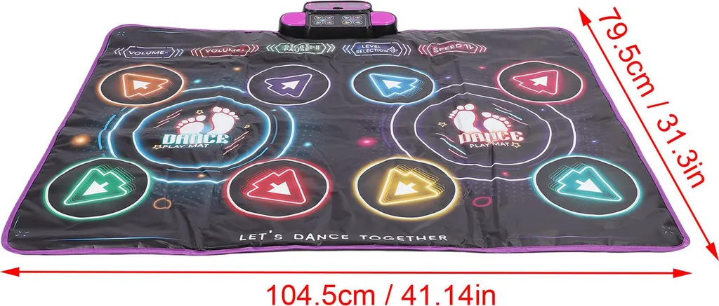 Tapis de danse anti-dérapant Bluetooth pour jouer à deux sans encombre