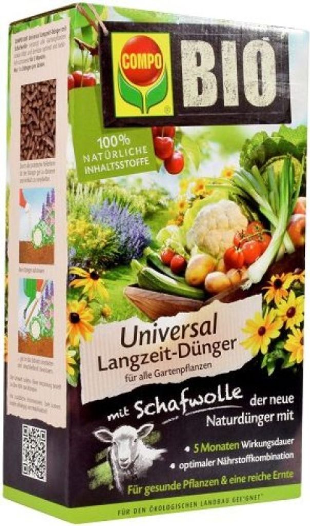 Compo  Universal Langzeit-Dünger mit Schafwolle 2 kg Single Produktbild 
