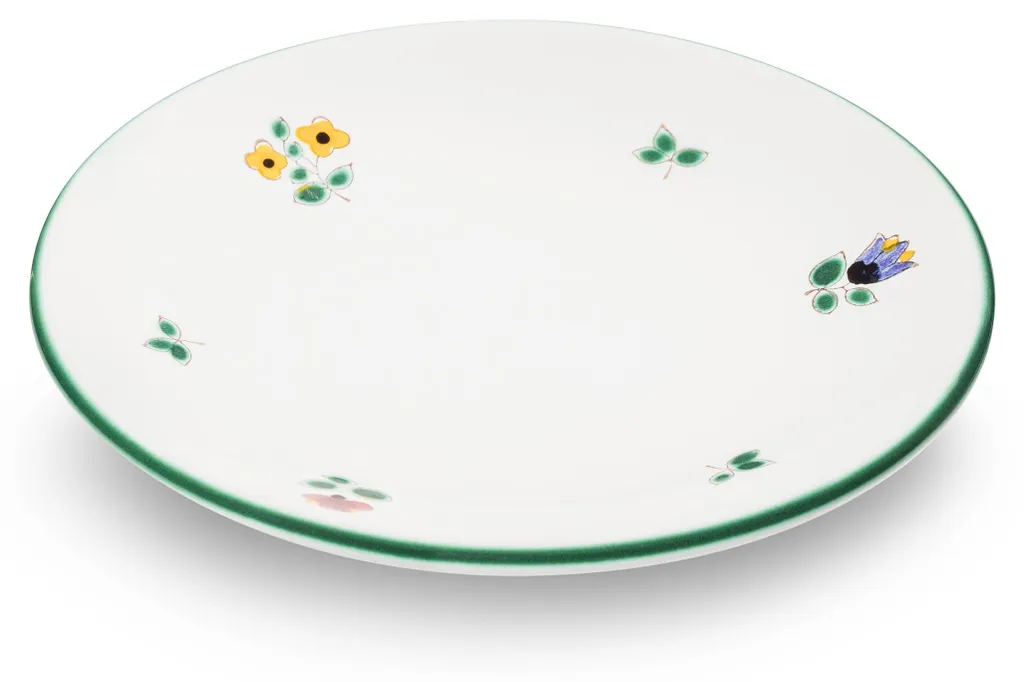 Soucoupe en céramique Streublumen 15cm décor fleurs pour art de la table