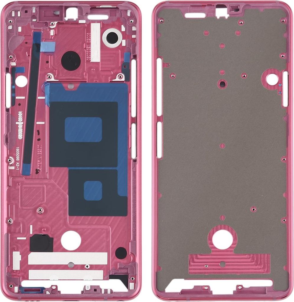 Gehäuse Rahmen Mittelrahmen Front Housing kompatibel für LG G7 ThinQ Pink Neu