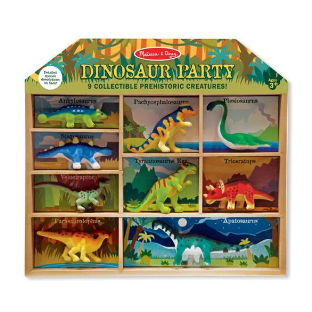 Jouet dinosaure pour enfant : Set d'éveil et figurines Melissa & Doug