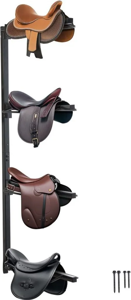 Porte-selle robuste 4 étages en acier, installation facile pour cavalier