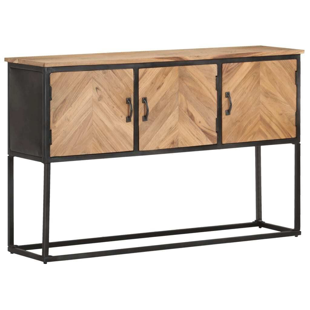 The Living Store Sideboard 120x30x75 cm Akazie Massivholz