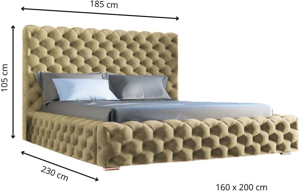 GrainGold Polsterbett Heaven 160x200 cm - | Kaufland.de