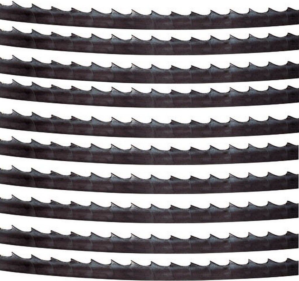 mafell Sägebänder, 10 Stück 8 mm breit, 4 Zähne per Zoll, für vorwiegend gerade Schnitte - 92336