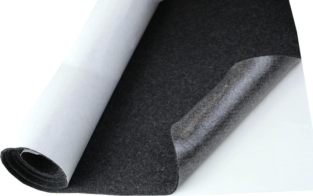 Selbstklebender Technischer Filz 4 mm – 10×150 cm Meterware | Schalldämmend & Wärmedämmend | Schutzfilz für Auto, Camper, Haushalt & DIY