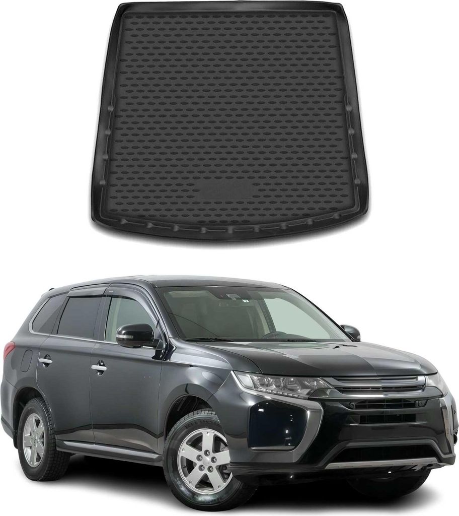 Kofferraummatte Kofferraumwanne für Mitsubishi Outlander 2012-2025 Gummi