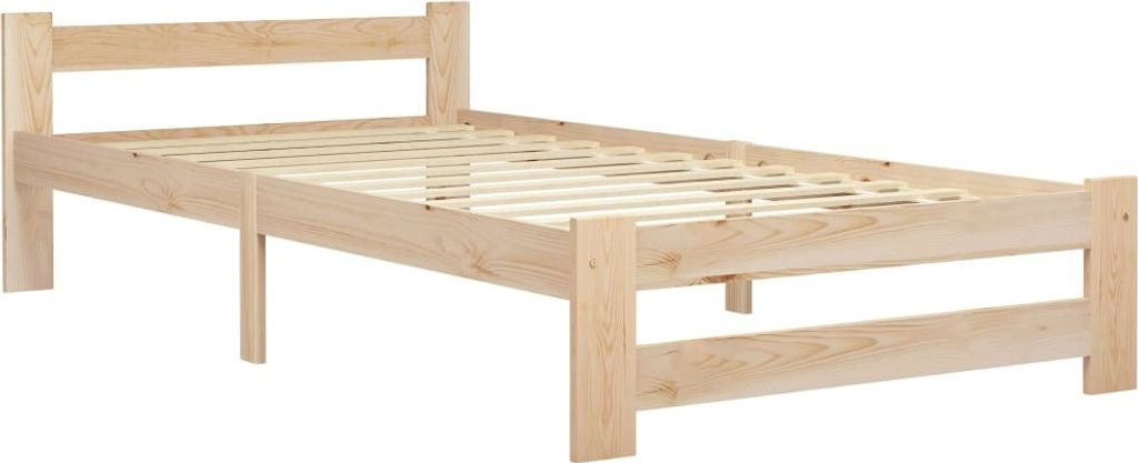 vidaXL Massivholzbett Kiefer 100x200 cm Image du produit 