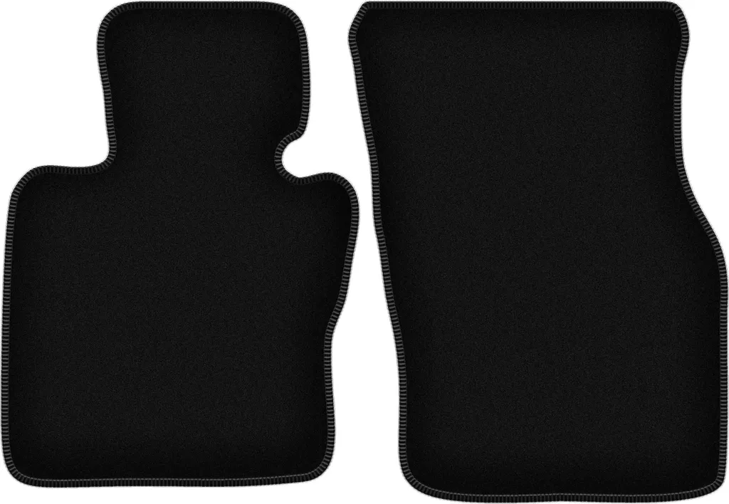 Wielganizator Tappetini anteriori in velluto per Mini Cooper F57 (2014-, cabriolet) neri, set 2 pz, con fissaggi