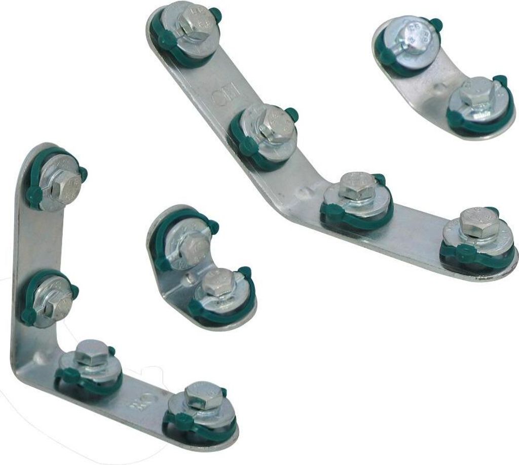 Walraven RapidRail Verbinder 6584001 90°, lang x lang, 2 Schenkel vormontiert, Stahl, elektrolytisch verzinkt