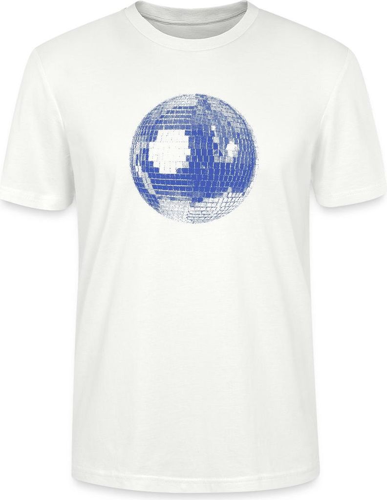 Spreadshirt Disco Ball – Retro Party Vibes Uni Bio T-Shirt, XXL, Weiß