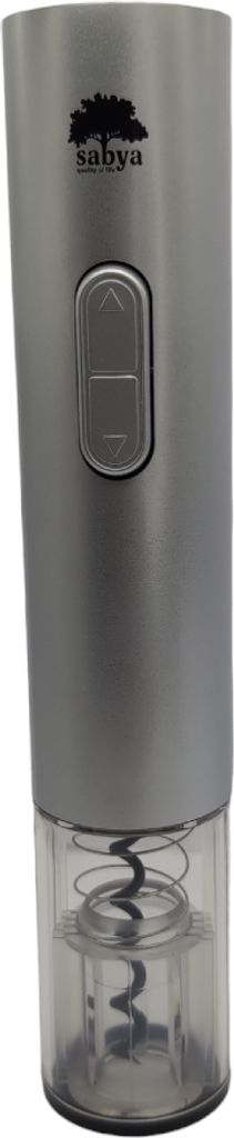 Elektrischer Korkenzieher Sabya Silber - Müheloses Öffnen von Weinflaschen