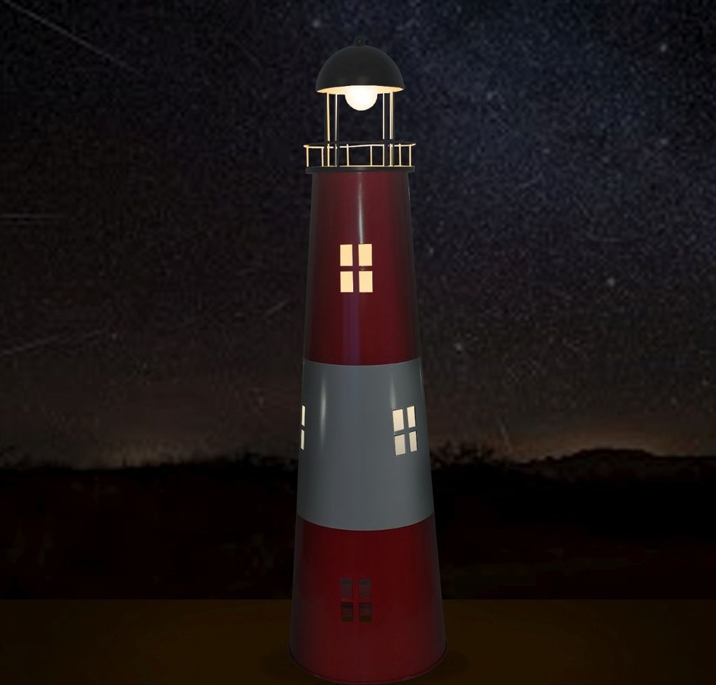 Leuchtturm Garten 80 cm mit Licht Solar Kaufland.de