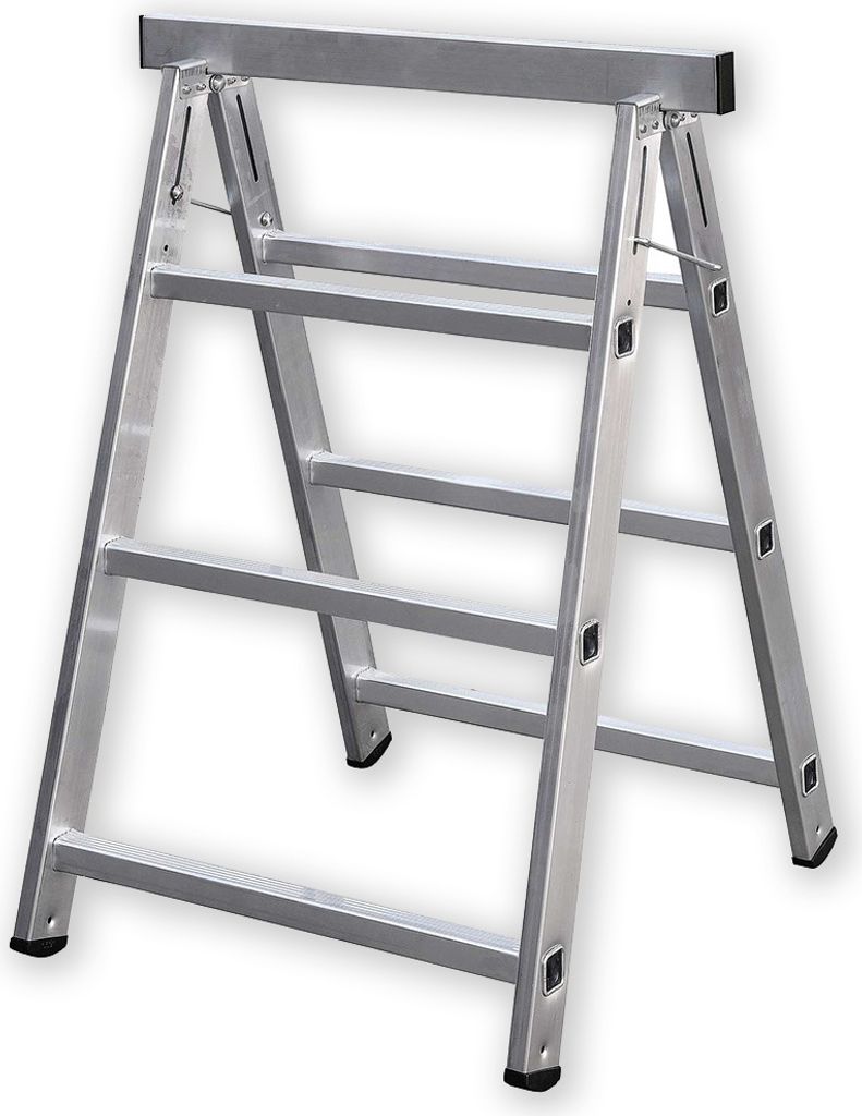 Iller Aluminium Arbeitsbock, klappbar 0,90x0,70m 3 Sprossen