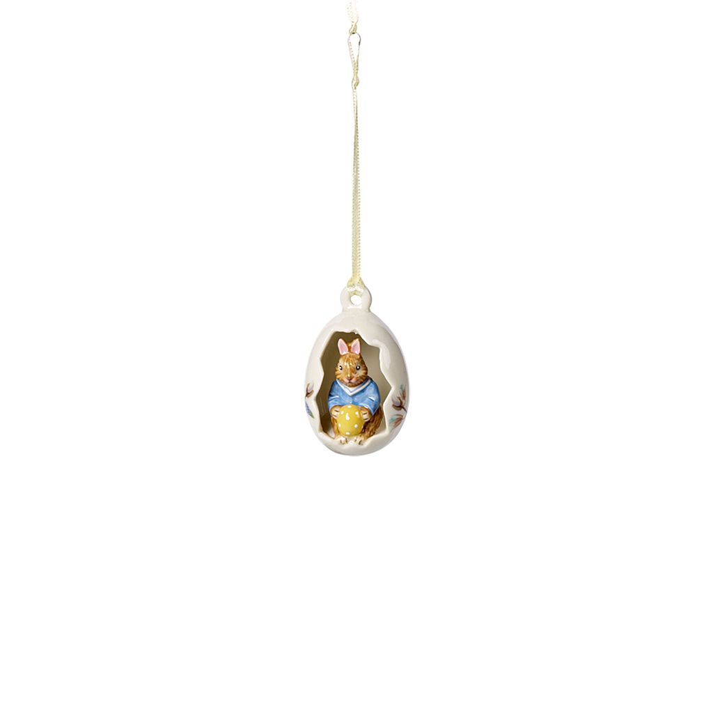 Villeroy & Boch Bunny Tales Ei-Ornament Max Blüten blau 7 Produktbild 