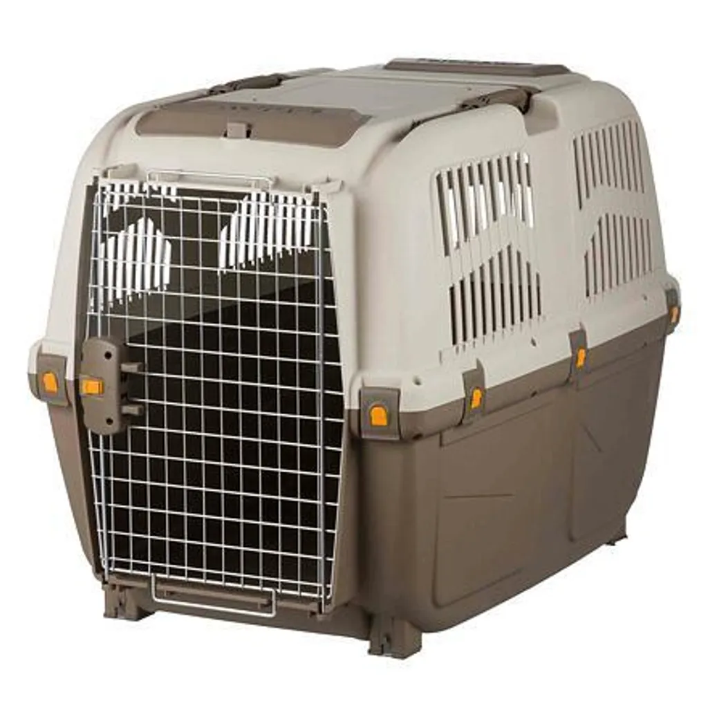 Cage de transport Skudo 6 par Trixie IATA 63 x 70 x 92 cm taupe et sable