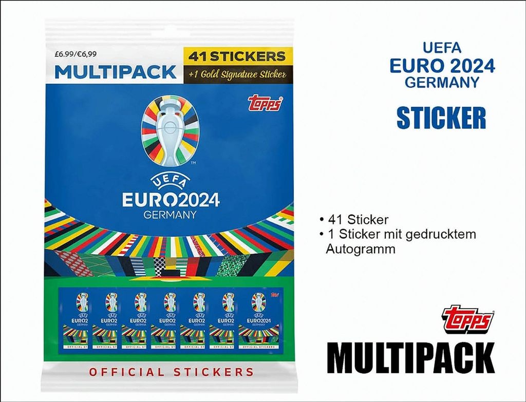 Adesivo UEFA EURO 2024 Multipack IT Immagine del prodotto 