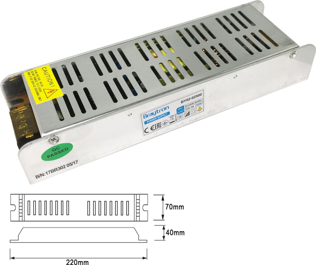12V - 20A - 250W AC Adapter LED Trafo Netzteil Transformator Treiber für Alle LED Produkten