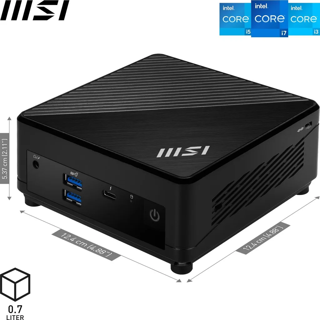 MSI Cubi 5 12M-262BEU Mini PC Barebone Intel Core i5 de 12e Génération - 4