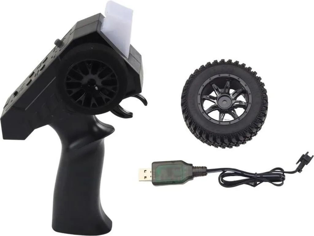 Voiture télécommandée incassable RC 4X4 noire pour terrains difficiles - 5