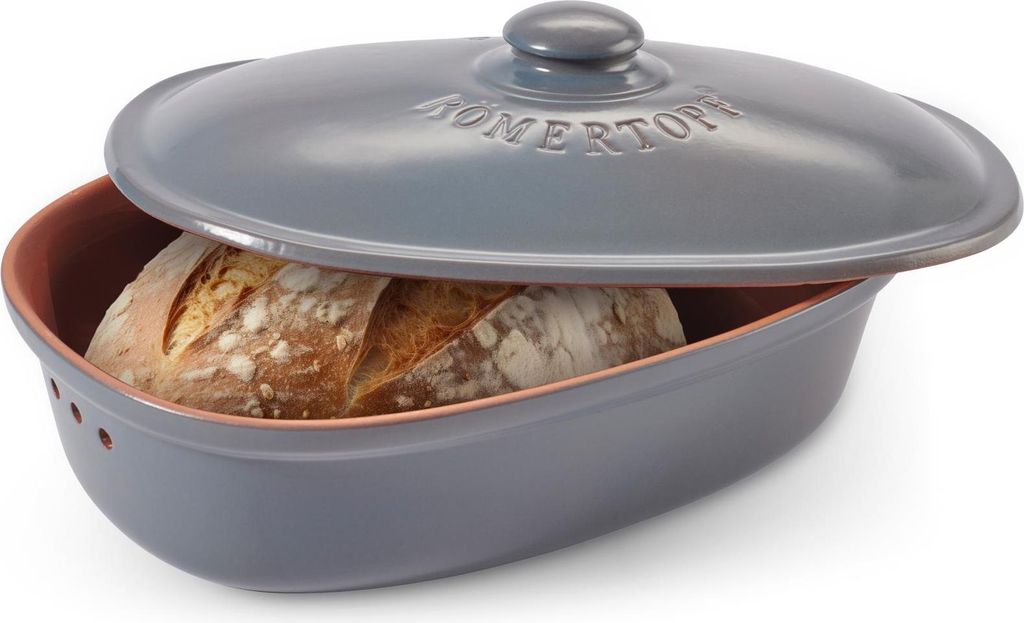 Römertopf Brottopf oval MEDI 2,3 Liter - Brotkasten Produktbild 
