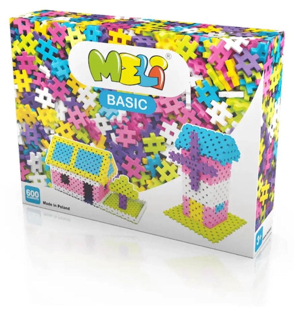 Meli Basic Pink 600 blocchi da costruzione Blocchi da Immagine del prodotto 