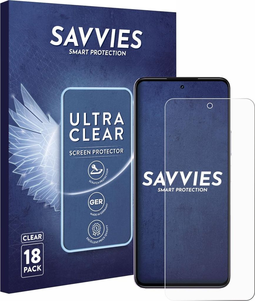 18x Für realme P4x 5G Schutzfolie Savvies Displayschutz Display Schutz Folie Klar Transparent
